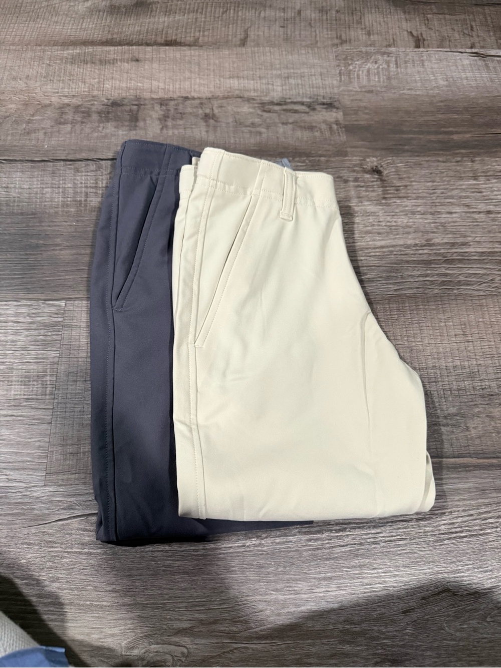 Under Armour Kids Performance Pants in Ivory and Charcoal